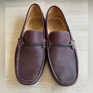 Mercanti Fiorentini Loafers, Size 8.5. Maroon color